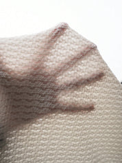 Blusa Gestante e Amamentação Jacquard Manga Curta com Barra Assimétrica - Branco