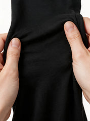 Blusa Gestante e Amamentação Transpassada Manga Longa com Amarração - Preto