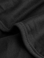 Blusa Gestante e Amamentação Transpassada Manga Longa com Amarração - Preto