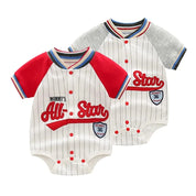 Body Infantil Baseball Colorido Manga Curta Body Infantil 01 Kabannas 