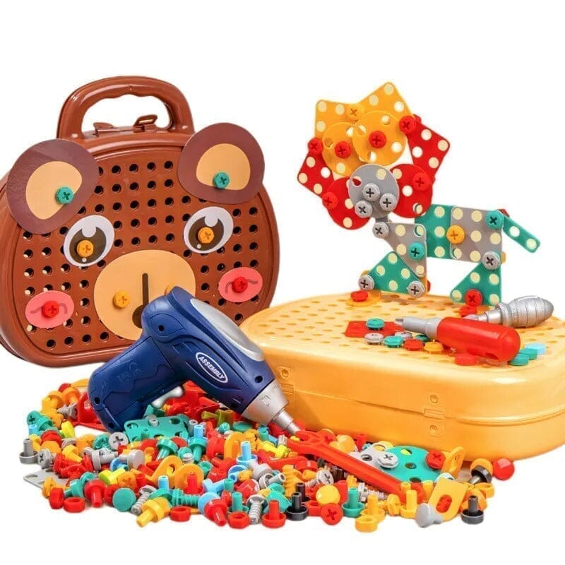 Brinquedo Infantil com Broca Elétrica - Conjunto de Ferramentas Kabannas 