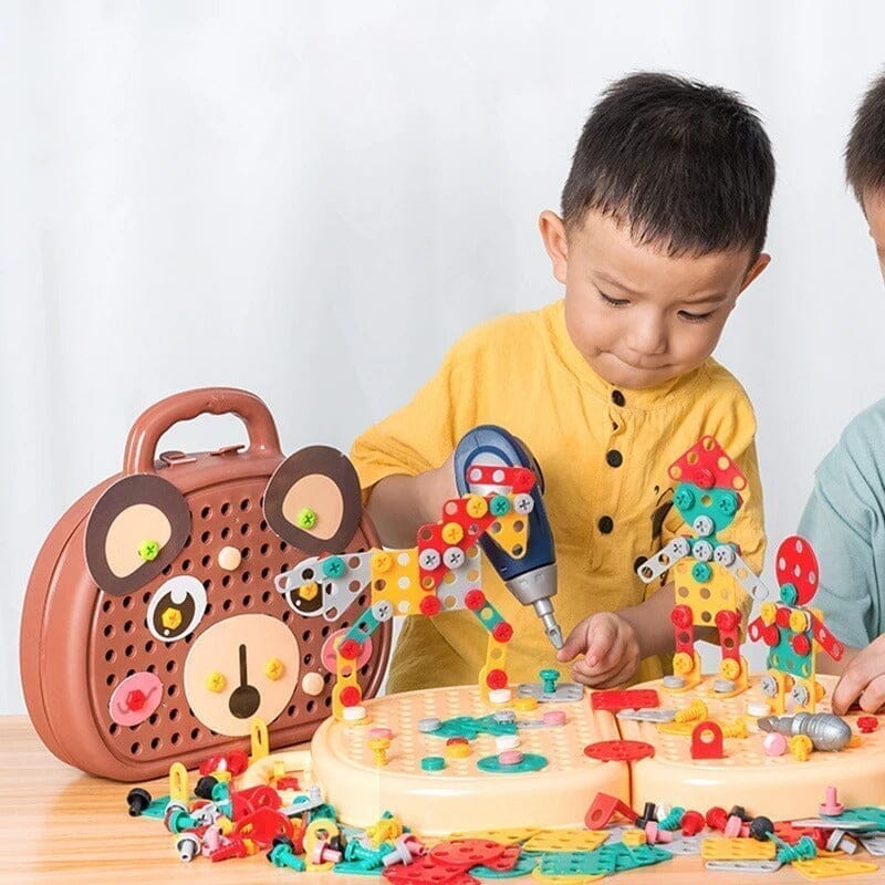 Brinquedo Infantil com Broca Elétrica - Conjunto de Ferramentas Kabannas 