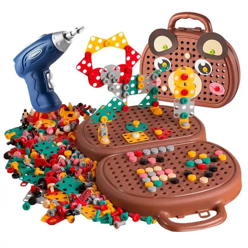 Brinquedo Infantil com Broca Elétrica - Conjunto de Ferramentas Kabannas 