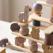 Brinquedo Montessori de Equilíbrio em Madeira Blocos Educativos Infantil Brinquedos de Madeira 11 Kabannas 