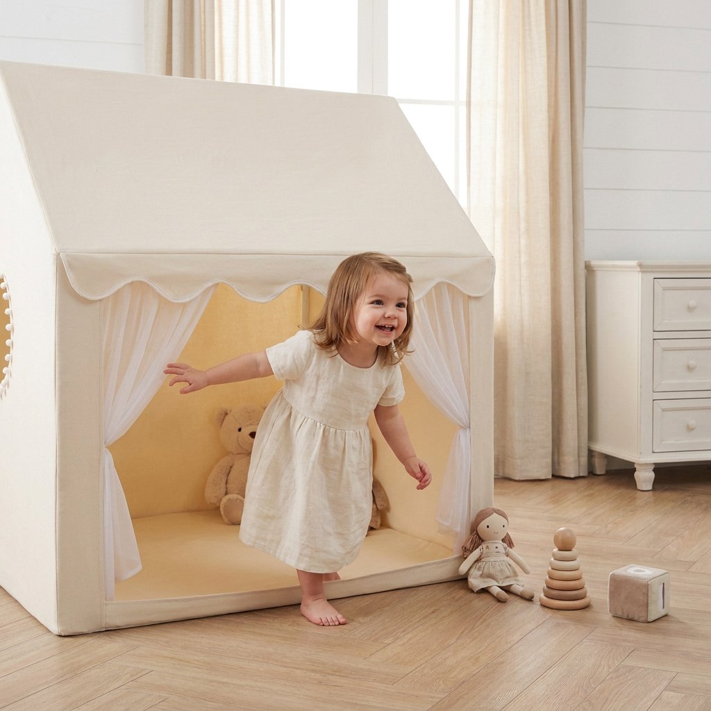 Cabana Infantil Chalé Dobrável para Brincar Cabana Infantil 03 Kabannas 