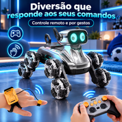 Cachorro robô infantil com controle remoto e por gestos