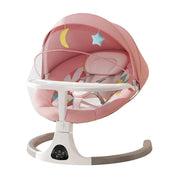 Cadeira de Balanço Elétrica para Bebês com Música e Controle Cadeiras de Balanço para Bebês 01 Kabannas Rosa 