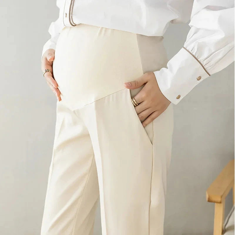 Calça Elegante para Gestantes com Cintura Elástica Calça de Maternidade 03 Kabannas 