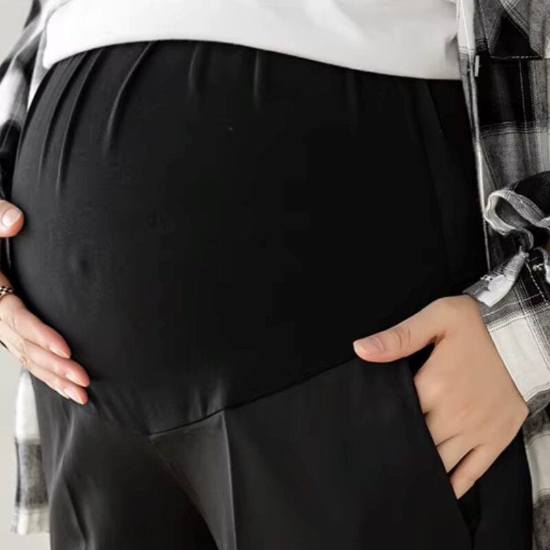 Calça Elegante para Gestantes com Cintura Elástica Calça de Maternidade 03 Kabannas 