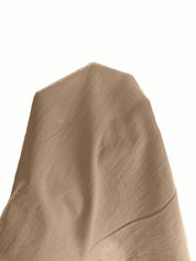 Calça Gestante Cropped de Algodão com Cordão e Bolsos - Caqui