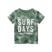 Camiseta Infantil Estampada de Algodão Camiseta Infantil 01 Kabannas Dias de surf 1-2 Anos 