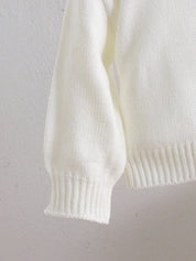 Cardigan Bebê Menina Tricô com Laços 004 Cardigan Menina 01 Kabannas 