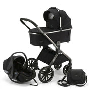 Carrinho de Bebê Kidilo 3 em 1 G100 Carrinho de Bebê 100 Kabannas Preto 
