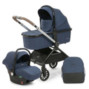 Carrinho de Bebê Kidilo D900 3 em 1 Carrinho de Bebê 300 Kabannas Azul marinho 