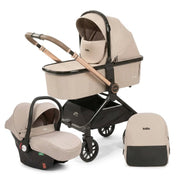 Carrinho de Bebê Kidilo D900 3 em 1 Carrinho de Bebê 300 Kabannas Bege 