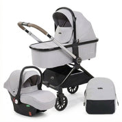 Carrinho de Bebê Kidilo D900 3 em 1 Carrinho de Bebê 300 Kabannas Cinza claro 