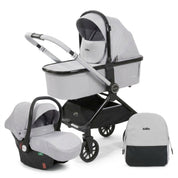 Carrinho de Bebê Kidilo D900 3 em 1 Carrinho de Bebê 300 Kabannas Cinza claro 