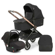 Carrinho de Bebê Kidilo D900 3 em 1 Carrinho de Bebê 300 Kabannas Preto 