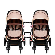 Carrinho de Bebê para Gêmeos com Bebê Conforto - Belecoo Twins Carrinho de Bebê 18 Kabannas 