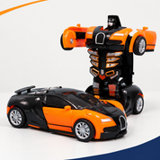 Carrinho robô Bugatti laranja