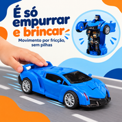 Carrinho robô infantil com movimento por fricção