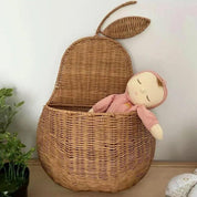 Cesta de Armazenamento Pera Infantil em Rattan Cesta de Armazenamento 01 Kabannas 