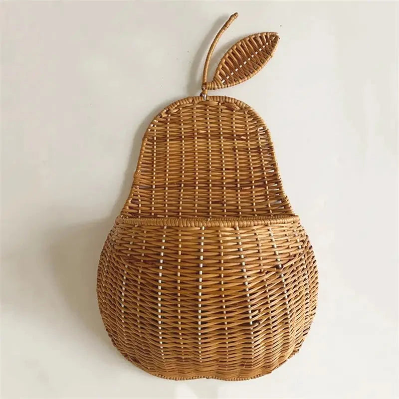 Cesta de Armazenamento Pera Infantil em Rattan Cesta de Armazenamento 01 Kabannas 