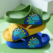 Chinelo Slide Infantil Dinossauro Sola Grossa Macio Antiderrapante Calçado Infantil 10 Kabannas 