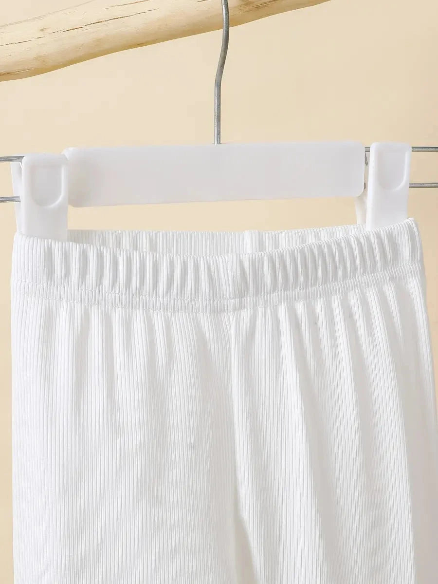 Conjunto 2 Peças Bebê Menina Blusa Manga Longa com Laços Calça Canelada Conjunto Menina 11 Kabannas 