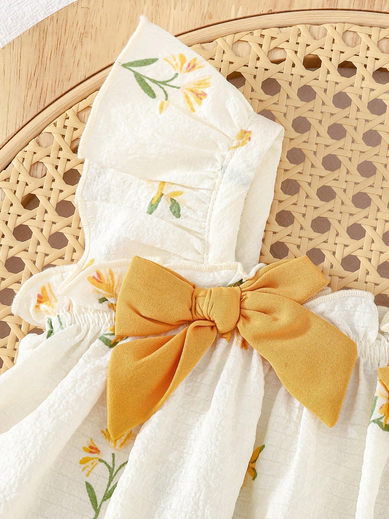 Conjunto 2 Peças Bebê Menina Top Manga Borboleta Floral e Shorts Babado 001 Conjunto Menina 06 Kabannas 