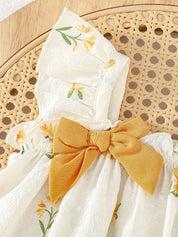 Conjunto 2 Peças Bebê Menina Top Manga Borboleta Floral e Shorts Babado 001 Conjunto Menina 06 Kabannas 