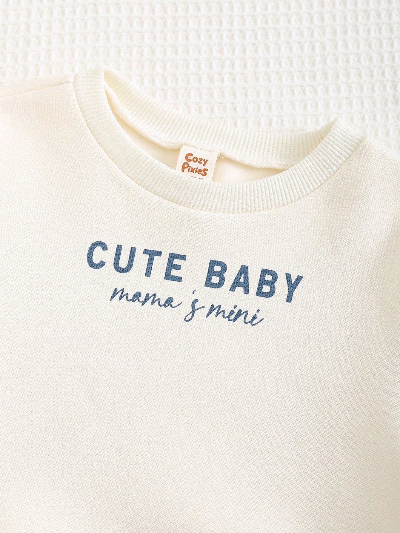 Conjunto 2 Peças Bebê Menino Moletom Cute Baby e Calça Canelada 001 Conjunto Menino 05 Kabannas 