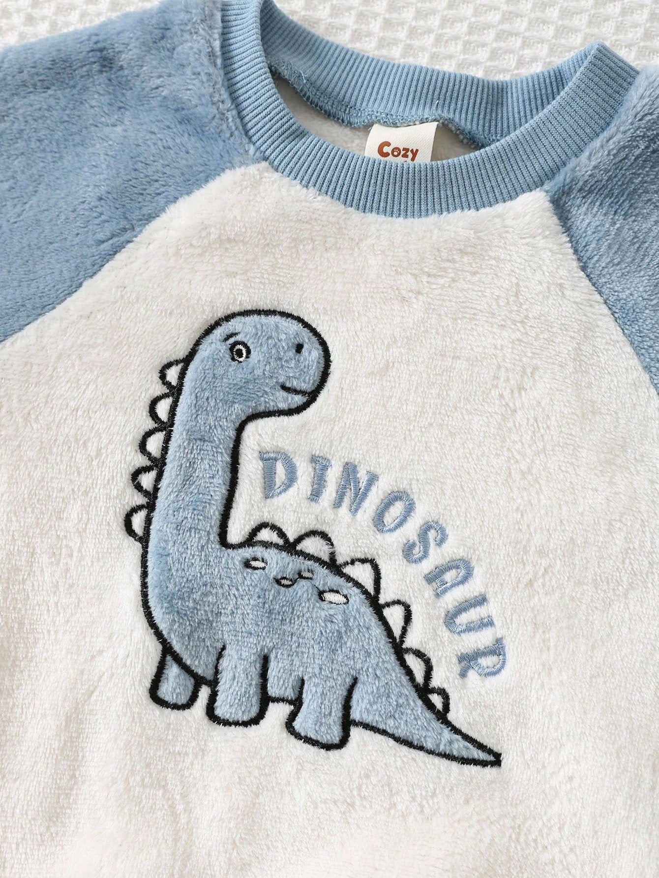 Conjunto 2 Peças Bebê Menino Moletom Manga Longa Felpudo Dinossauro 001 Conjunto Menino 07 Kabannas 