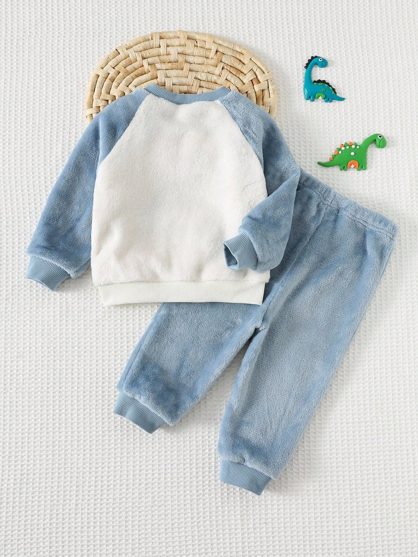 Conjunto 2 Peças Bebê Menino Moletom Manga Longa Felpudo Dinossauro 001 Conjunto Menino 07 Kabannas 