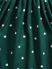 Conjunto 2 Peças Infantil Vestido Alça Franzido Estampa Coração com Chapéu Vestido Infantil 04 Kabannas 