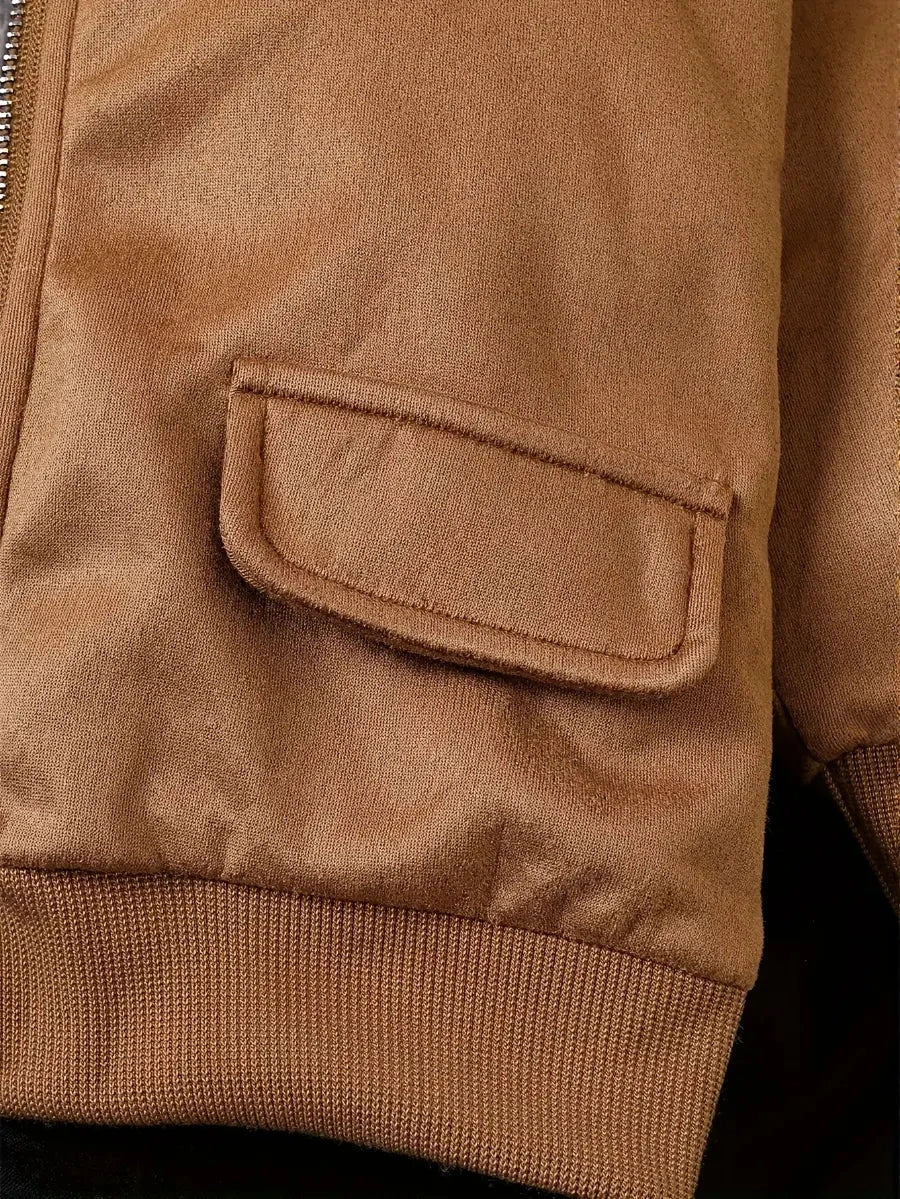 Conjunto Bebê 3 Peças Casaco Bomber Zíper Camiseta e Calça Jogger Conjunto Menino 08 Kabannas 