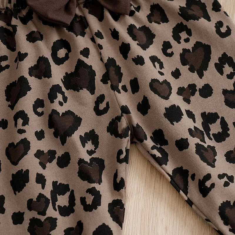 Conjunto Bebê Algodão Estampa Leopardo Conjunto Infantil Menina 12 Kabannas 