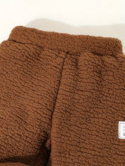 Conjunto Bebê Fleece 2 Peças Blusa Gola Alta Zíper e Calça Jogger Conjunto Menino 22 Kabannas 