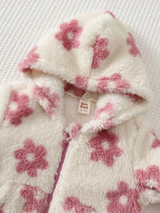 Conjunto Bebê Menina Jaqueta Fleece Floral e Calça 004 Conjunto Menina 15 Kabannas 