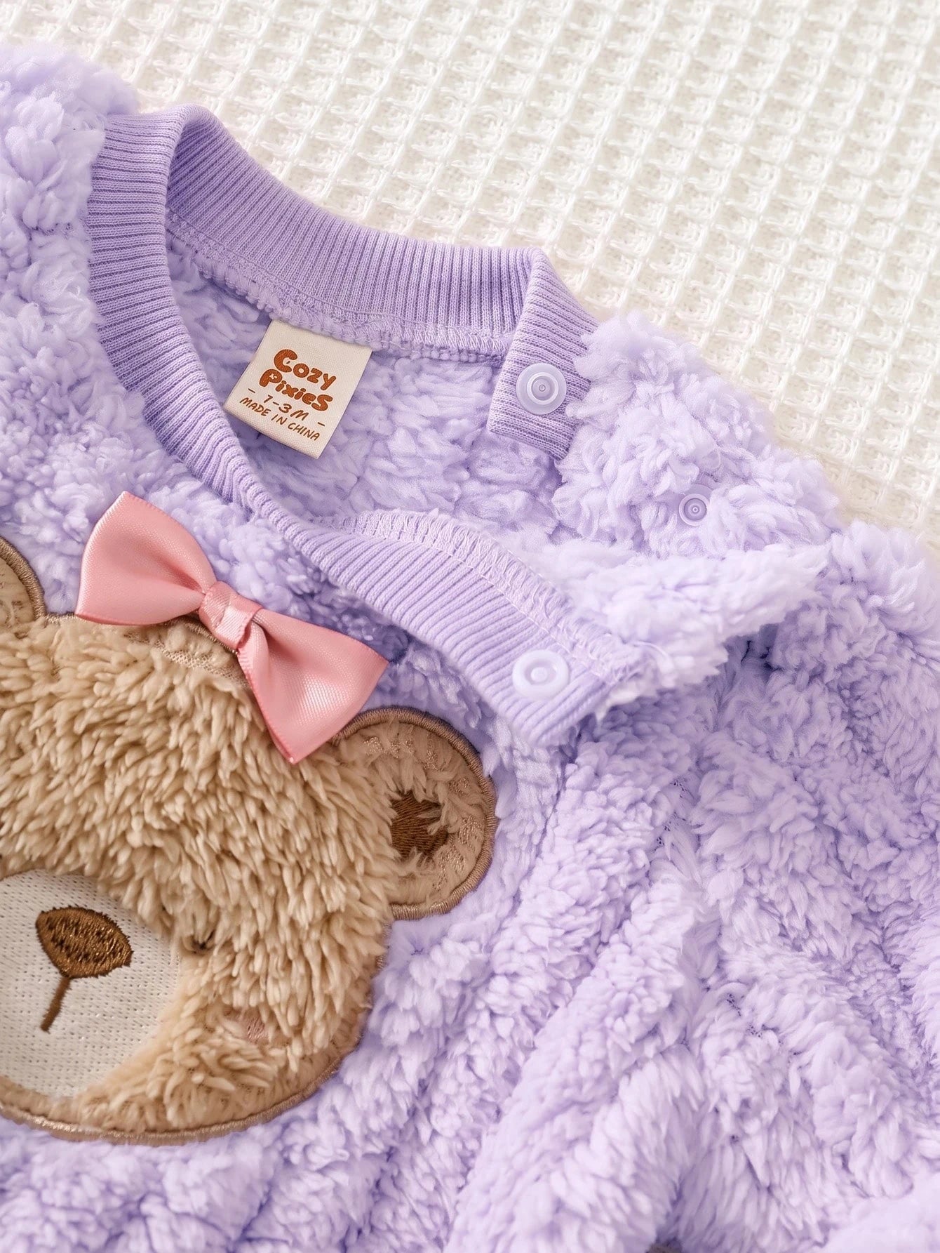 Conjunto Bebê Menina Moletom Fleece Ursinho e Calça 004 Conjunto Menina 17 Kabannas 
