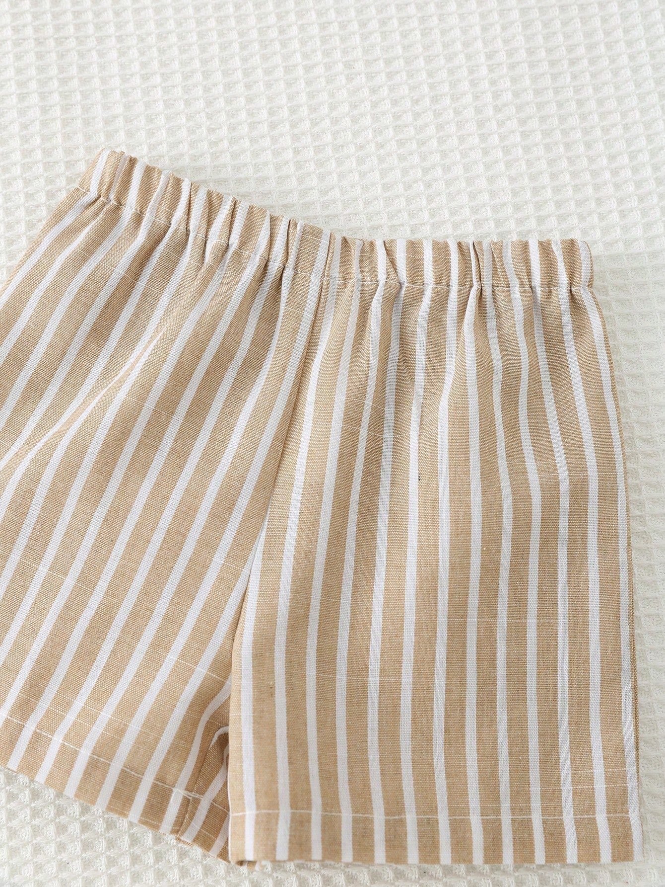 Conjunto Bebê Menino 2 Peças Camisa Gola Padre e Shorts Listrado 001 Conjunto Menino 06 Kabannas 