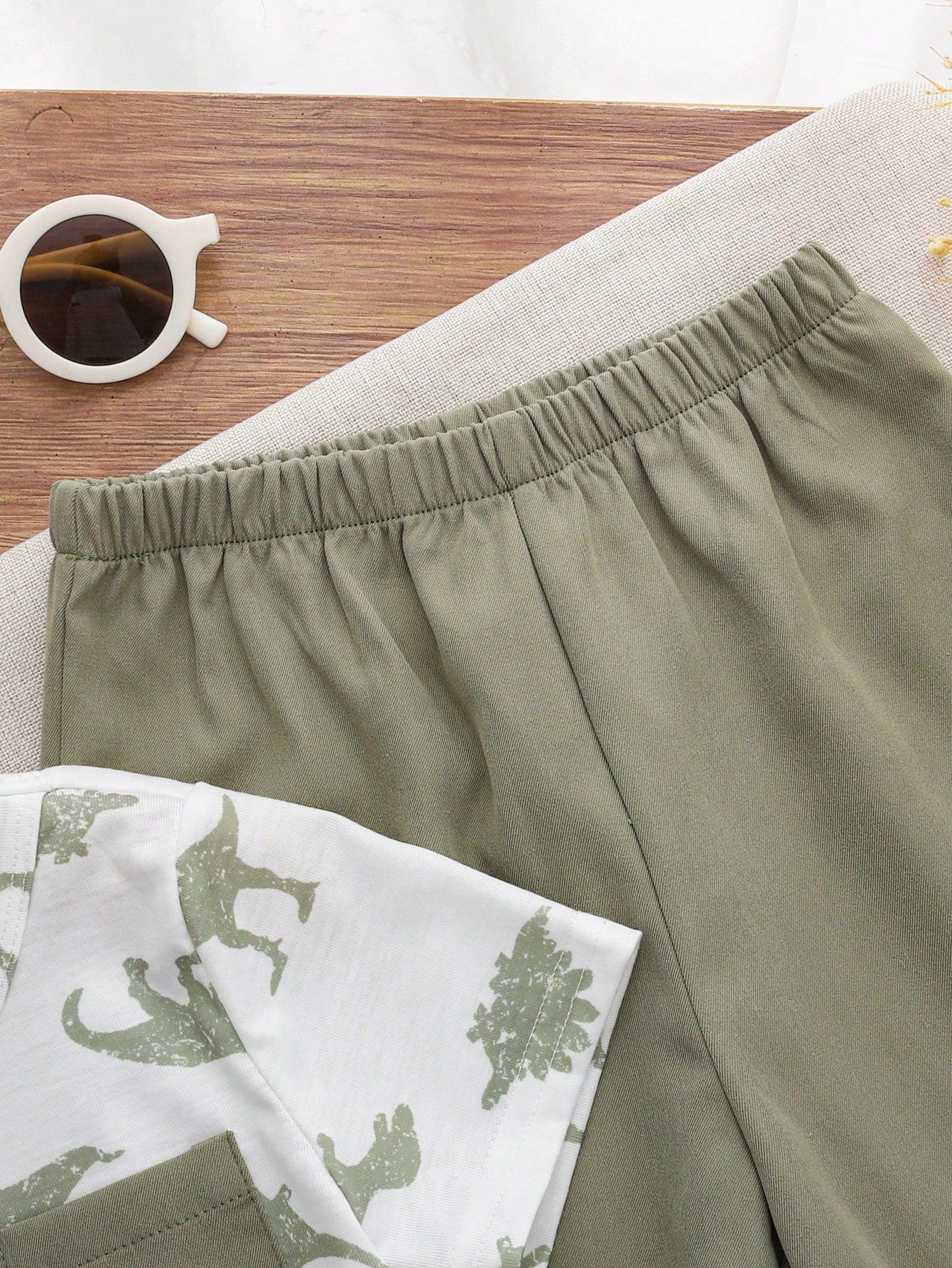 Conjunto Bebê Menino 2 Peças Camiseta Dinossauro e Calça Jogger 001 Conjunto Menino 04 Kabannas 