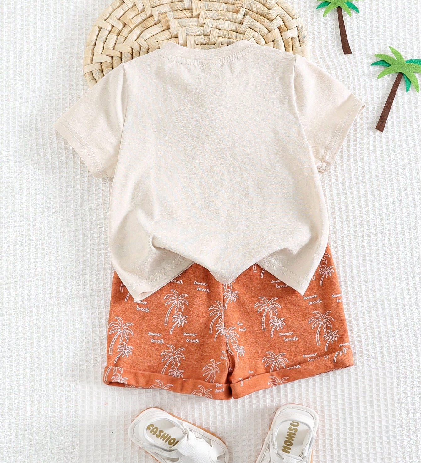Conjunto Bebê Menino Camiseta Coqueiro e Shorts 004 Conjunto Menino 36 Kabannas 