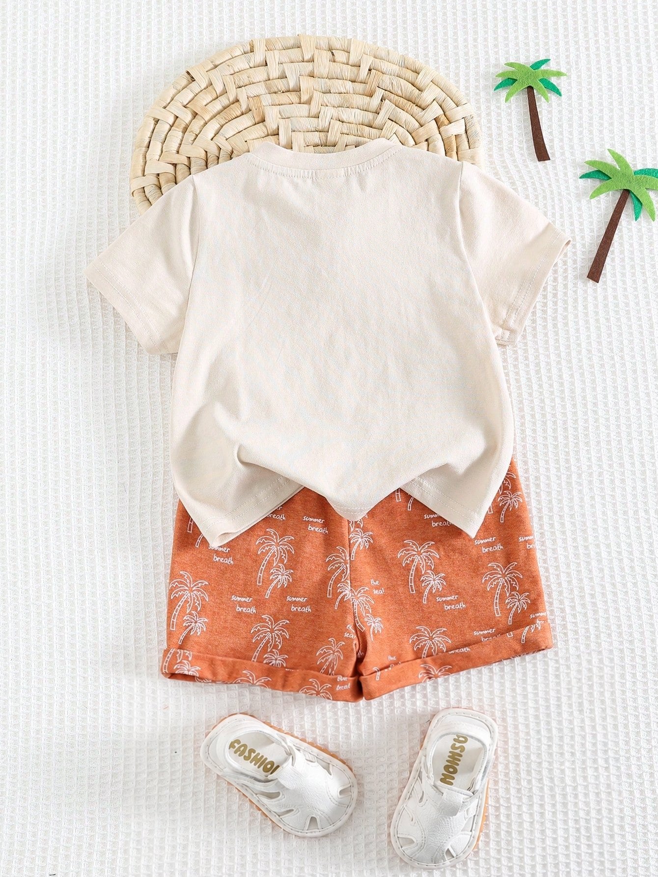 Conjunto Bebê Menino Camiseta Coqueiro e Shorts 004 Conjunto Menino 36 Kabannas 