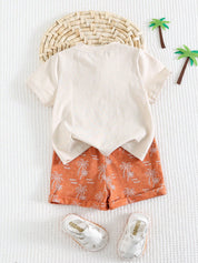 Conjunto Bebê Menino Camiseta Coqueiro e Shorts 004 Conjunto Menino 36 Kabannas 