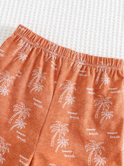 Conjunto Bebê Menino Camiseta Coqueiro e Shorts 004 Conjunto Menino 36 Kabannas 