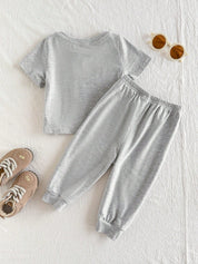 Conjunto Bebê Menino Camiseta Daddy's Mini e Calça Jogger 004 Conjunto Menino 39 Kabannas 