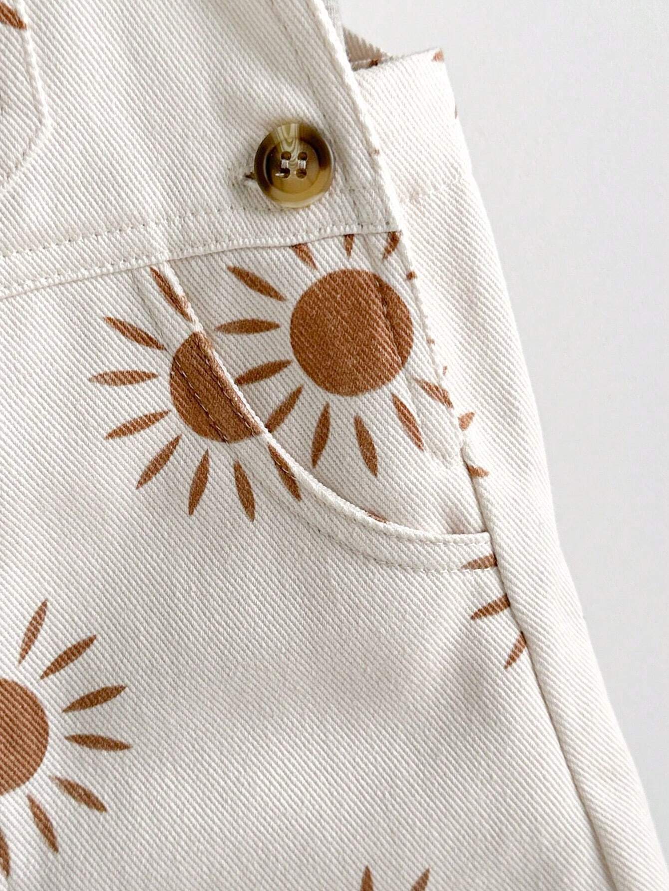 Conjunto Bebê Menino Camiseta e Jardineira Estampa Sol 004 Conjunto Menino 41 Kabannas 