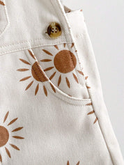 Conjunto Bebê Menino Camiseta e Jardineira Estampa Sol 004 Conjunto Menino 41 Kabannas 