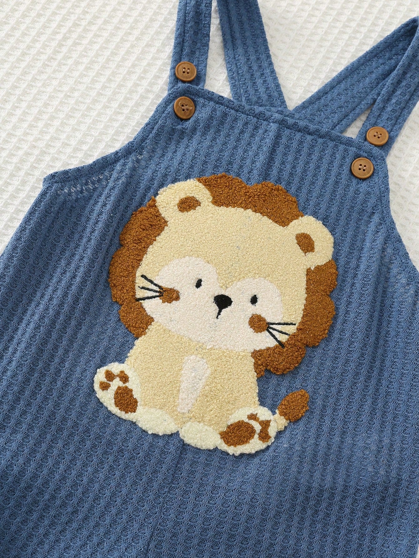 Conjunto Bebê Menino Camiseta Listrada e Jardineira Leão 004 Conjunto Menino 32 Kabannas 
